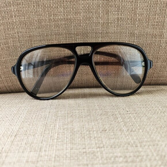 Men Vintage Glasses/Sunglasses Frame Black Eye Wear Eyeglasses Frame only - Picture 3 of 12